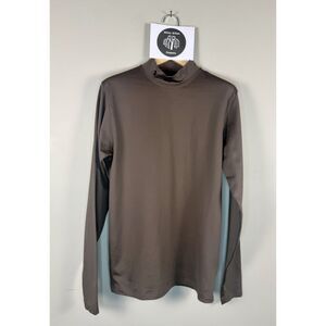 Under Armour Men's Brown Cold Gear Mock Turtleneck Size Medium